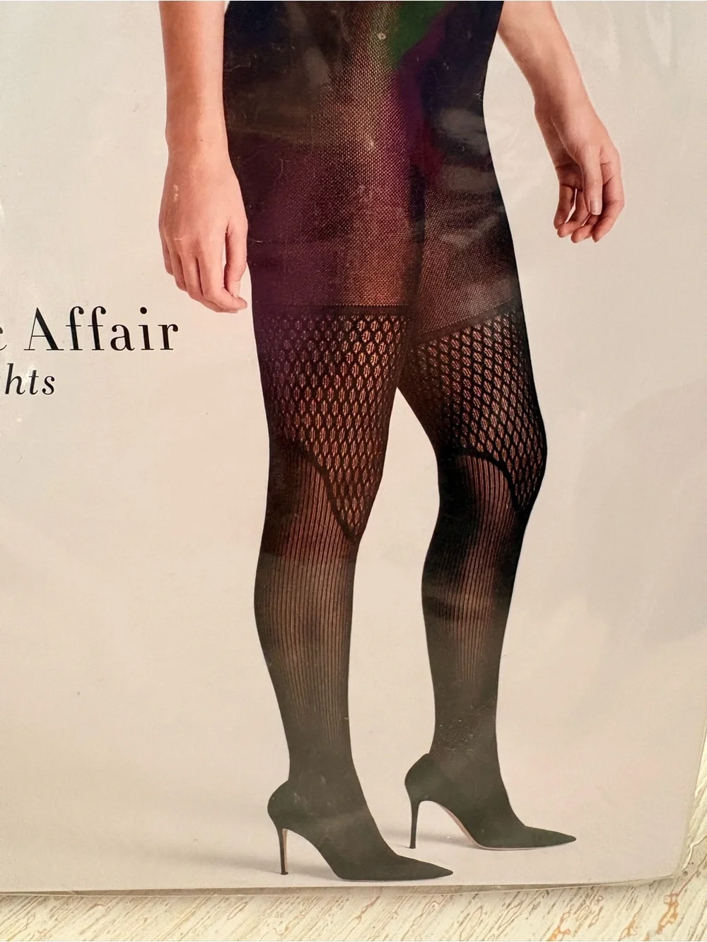 NWT Wolford Electric Affair Black Tights Size S